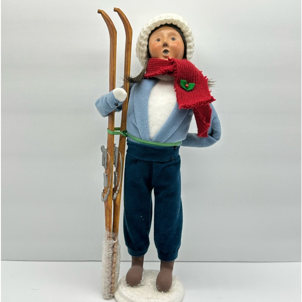 Retired Byers’ Choice Christmas Caroler Male Skier.